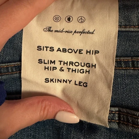 Rag & Bone cate mid-Rise skinny Jeans - Medium Blue - Picture 4 of 6